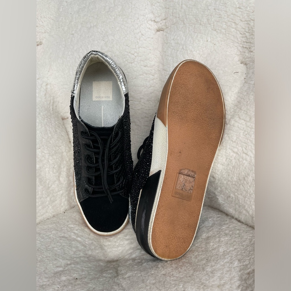 Dolce Vita Zina Crystal Sneaker Women’s Casual Size 8-9 - Picture 8 of 10